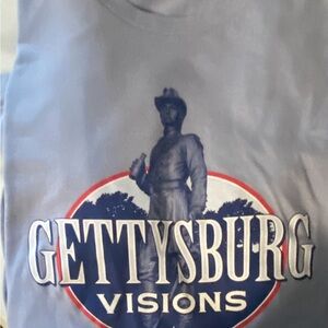 New no tags ..T-Shirt from Gettysburg Civil War battlefield . Officer G. Warren